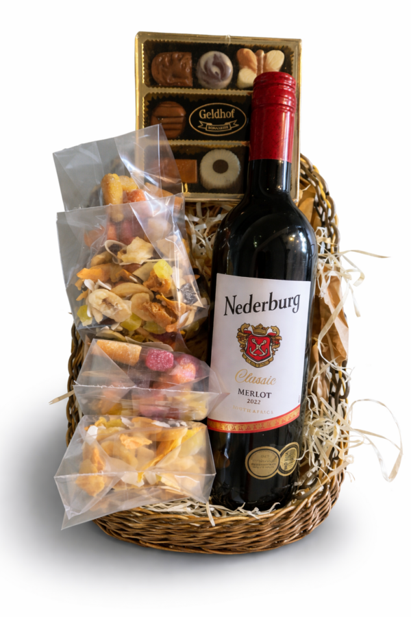 Wine, Fruit and Geldhof Chocolate Trio