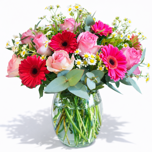 Rose & Gerbera Elegance Vase
