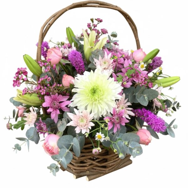Basket in Pinks