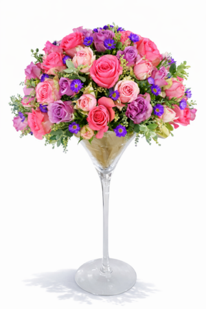 Luxury Martini Rose Vase